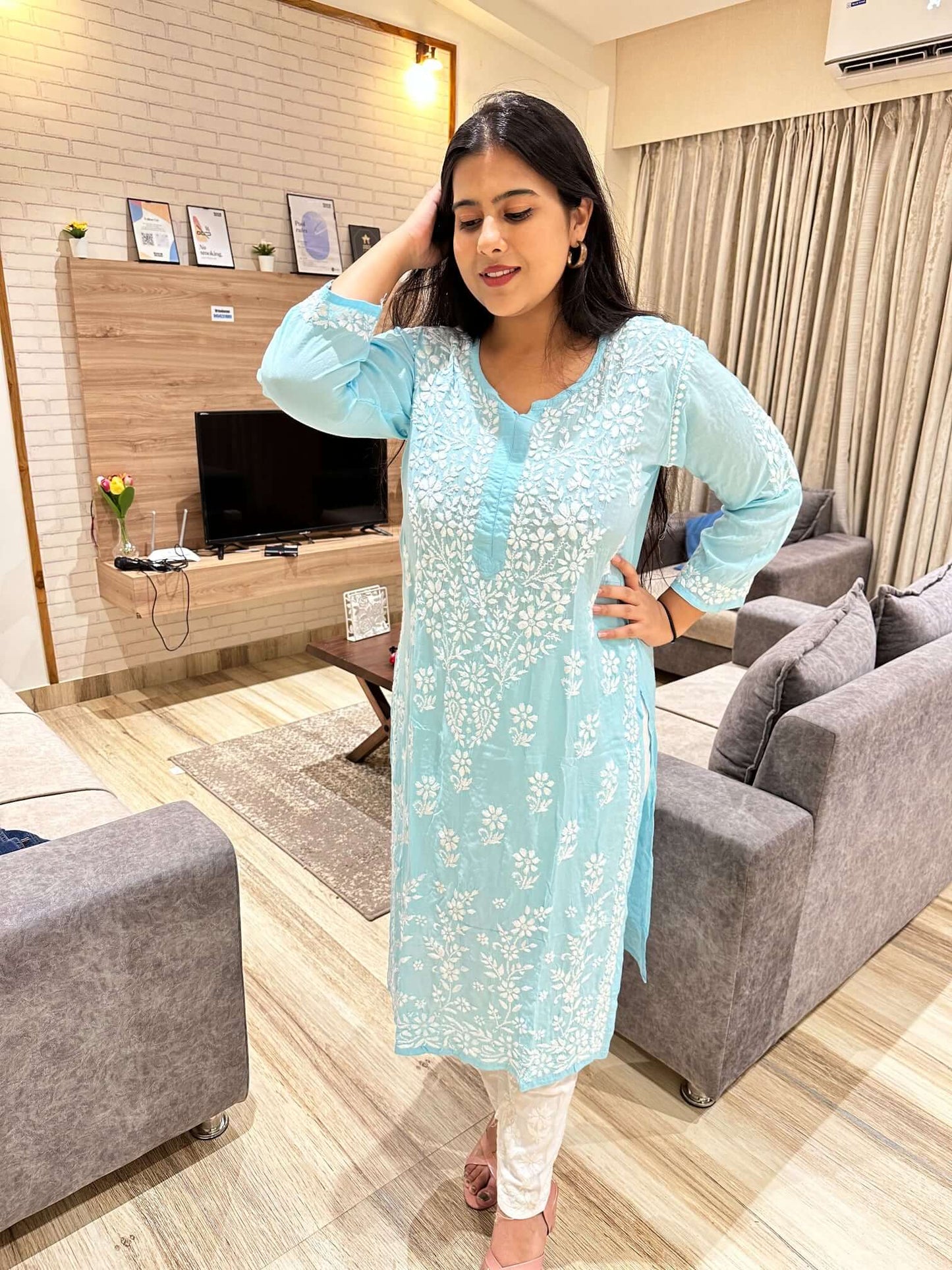 Aaliya Long Modal Kurta