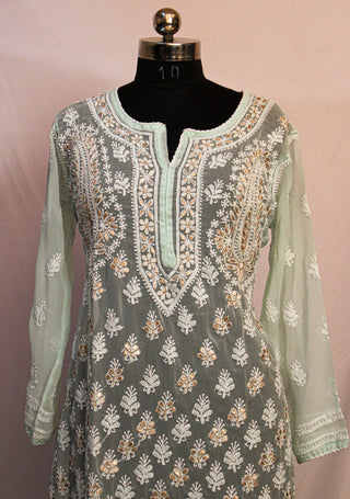 Munmun Georgette Kurti With Gota Patti