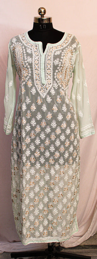 Munmun Georgette Kurti With Gota Patti