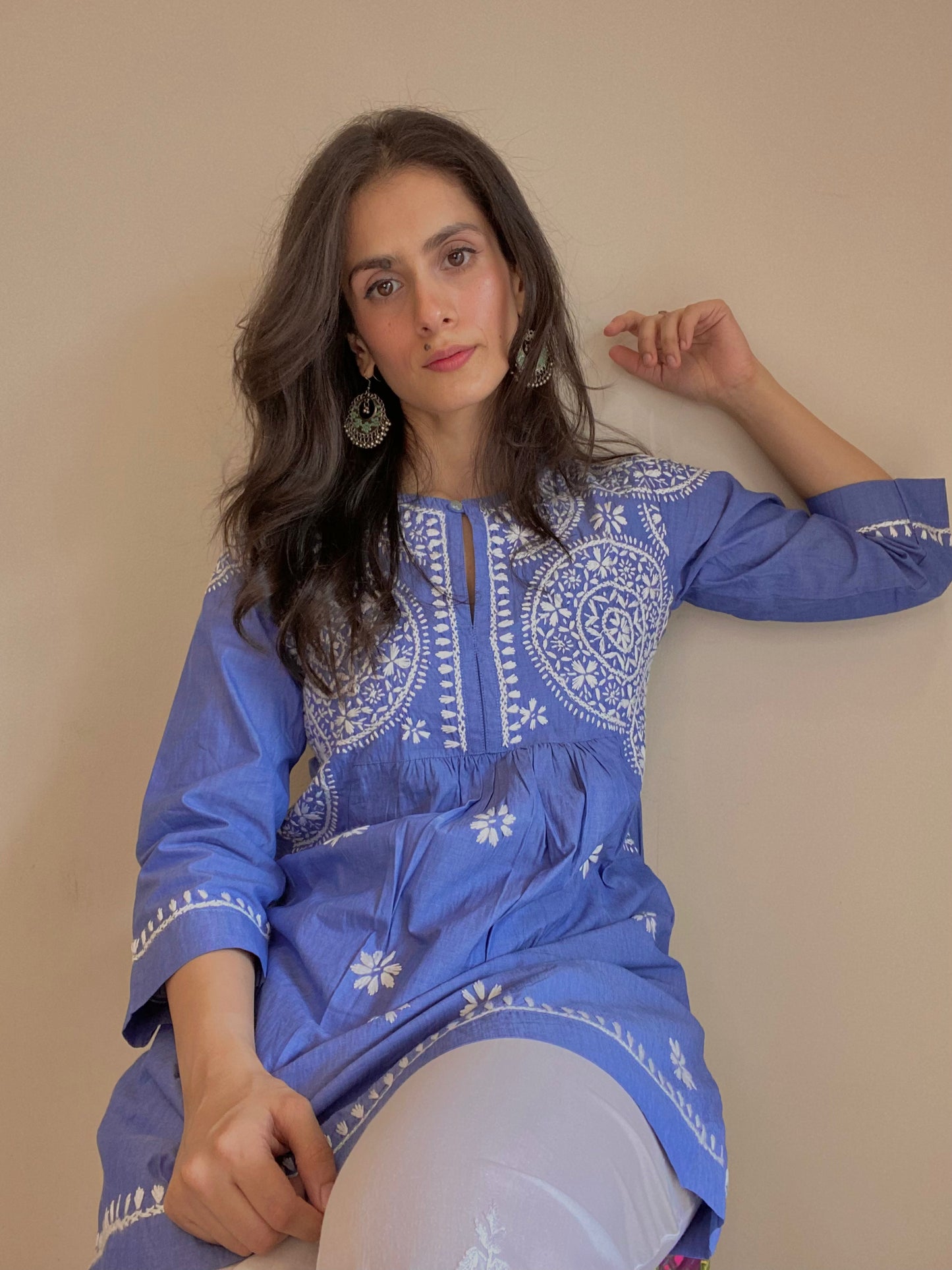 Nazm Cotton Kurti and Plazo Set