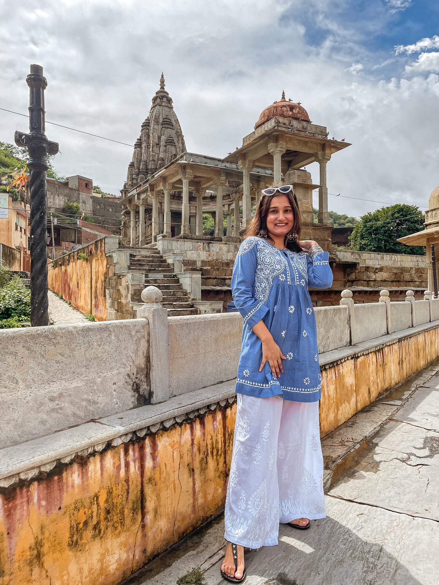 Nazm Cotton Kurti and Plazo Set