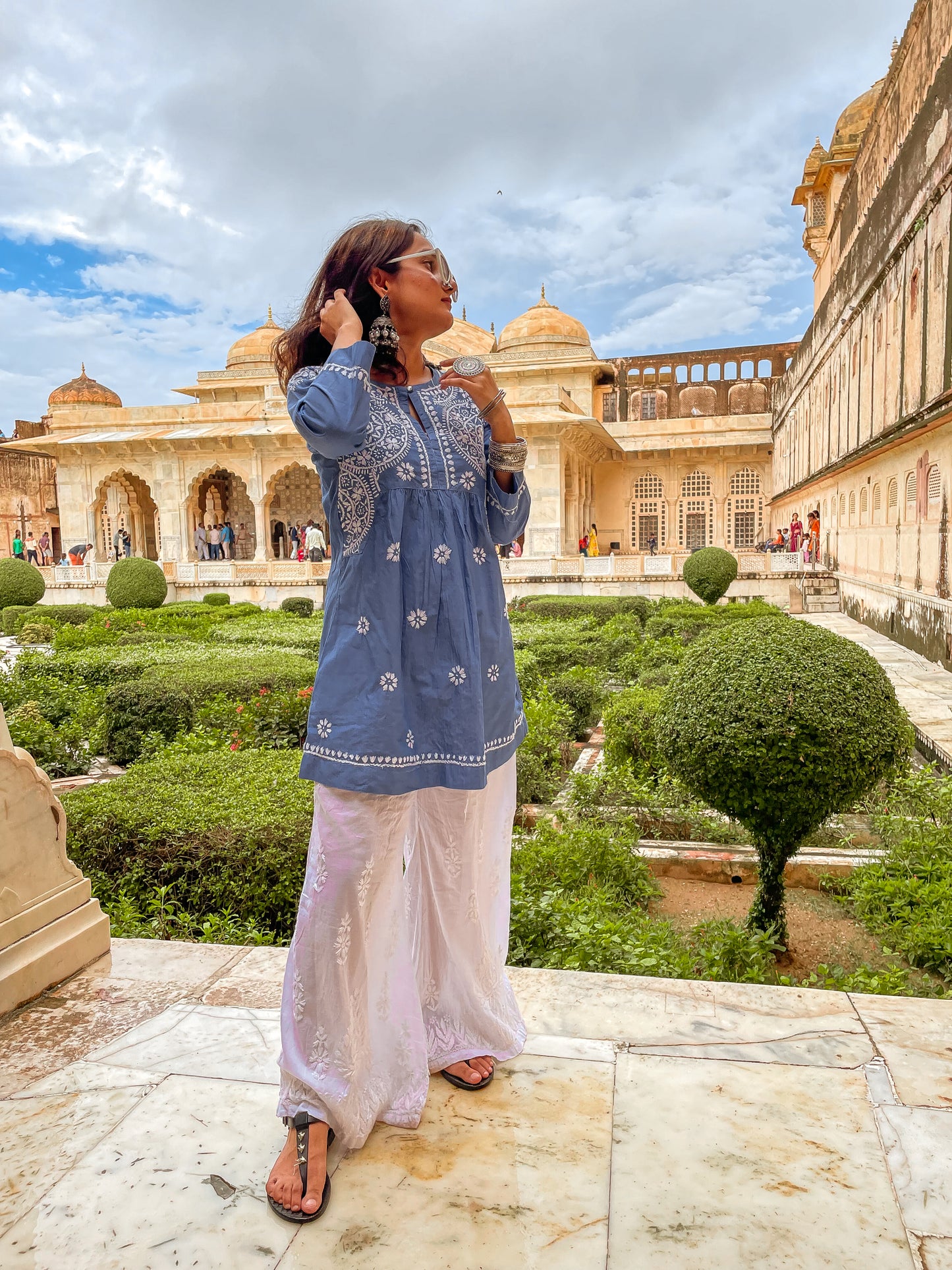 Nazm Cotton Kurti and Plazo Set