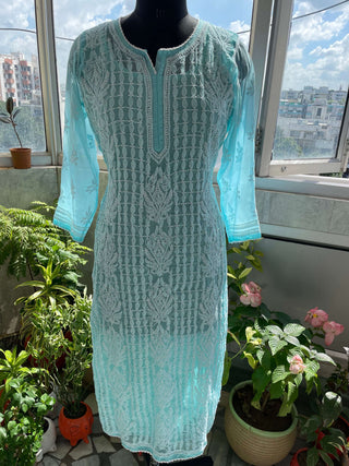 Haniya Straight Chikankari Kurti