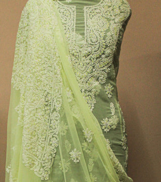 Arwa Unstitched Chikankari Three Piece Suit