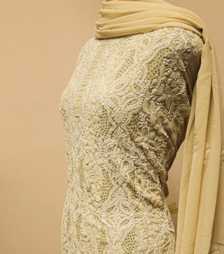 Mani Georgette Three Piece Suit Set