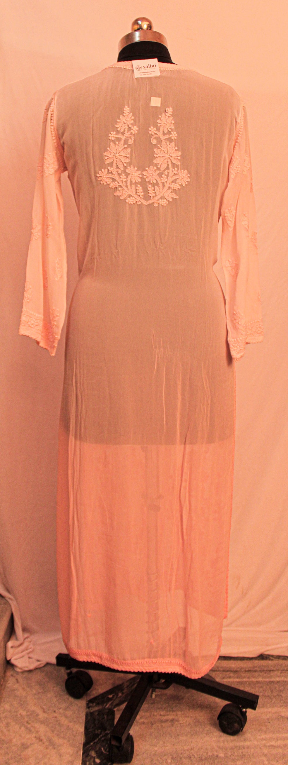 Pure viscos gota patti kurti