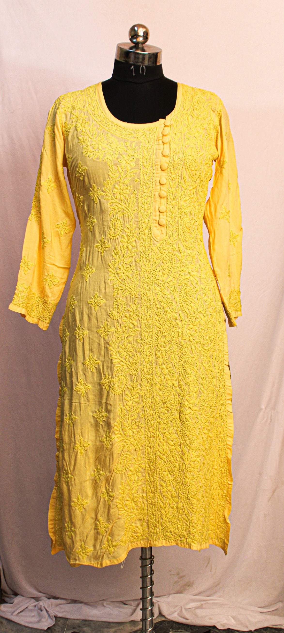 Noorsa Cotton Kurti with Side Button