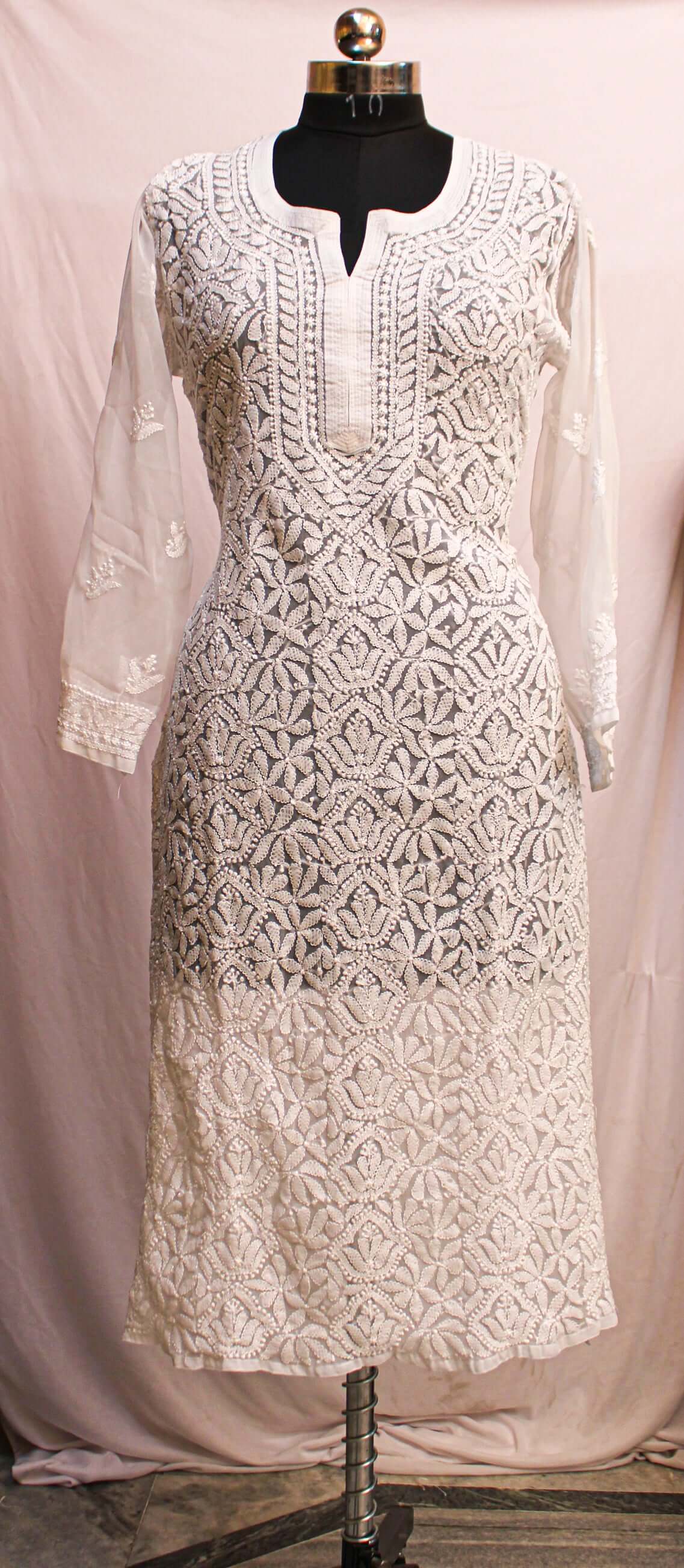 Heena Straight Georgette Kurti