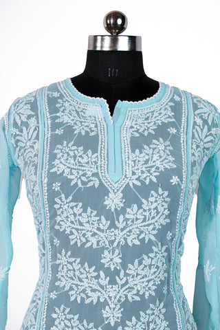 Latifah Straight Georgette Kurti
