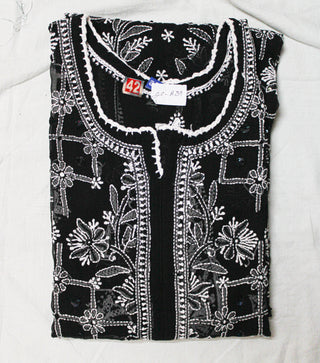 Nargis Long Georgette Kurti