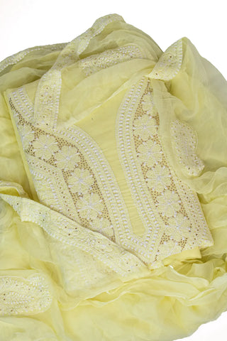 Urshia Cotton Unstitched Three Piece Suit Set