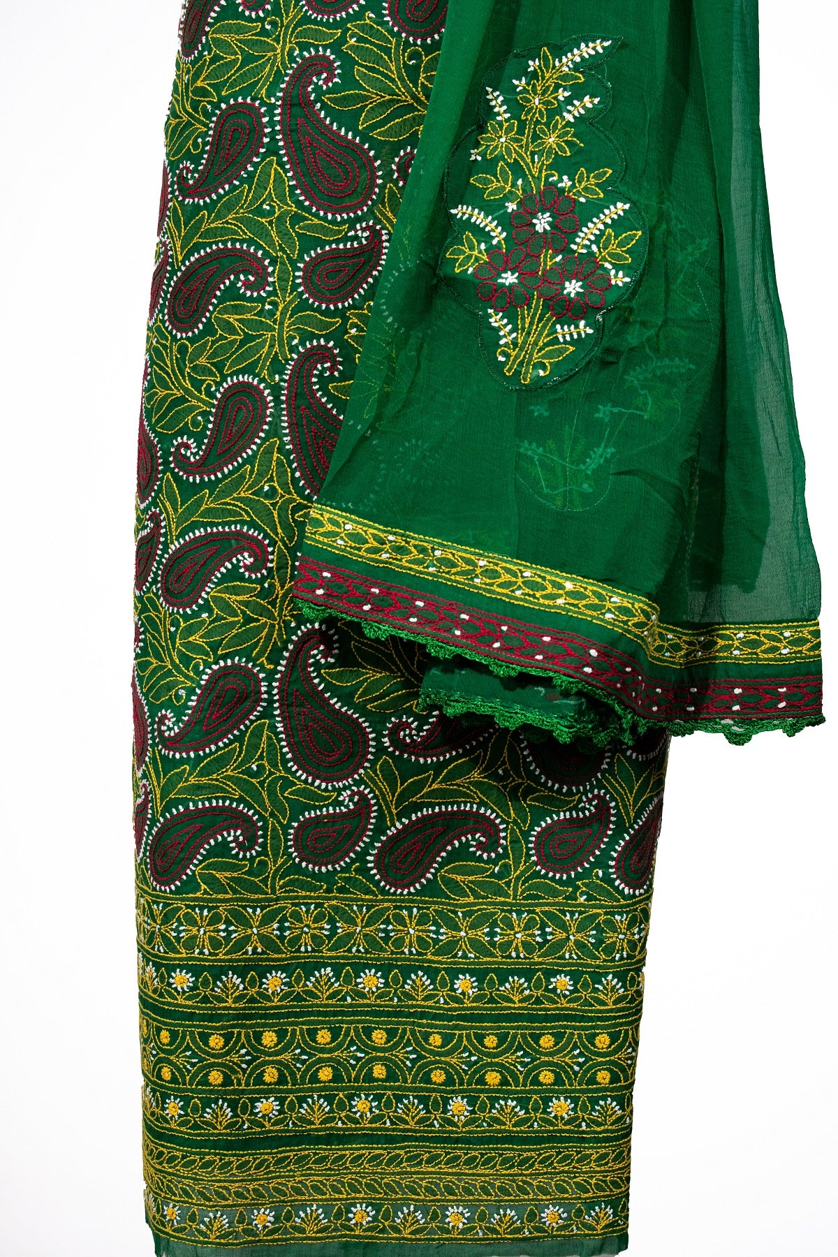 Inbihaaj Unstitched Cotton Kurti and dupatta set