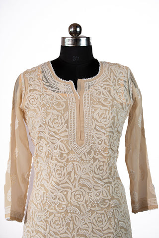 Yasira Straight Georgette Kurti