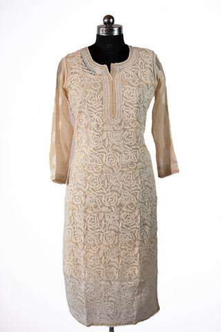 Yasira Straight Georgette Kurti