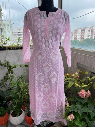 Shiza Straight Georgette Kurti