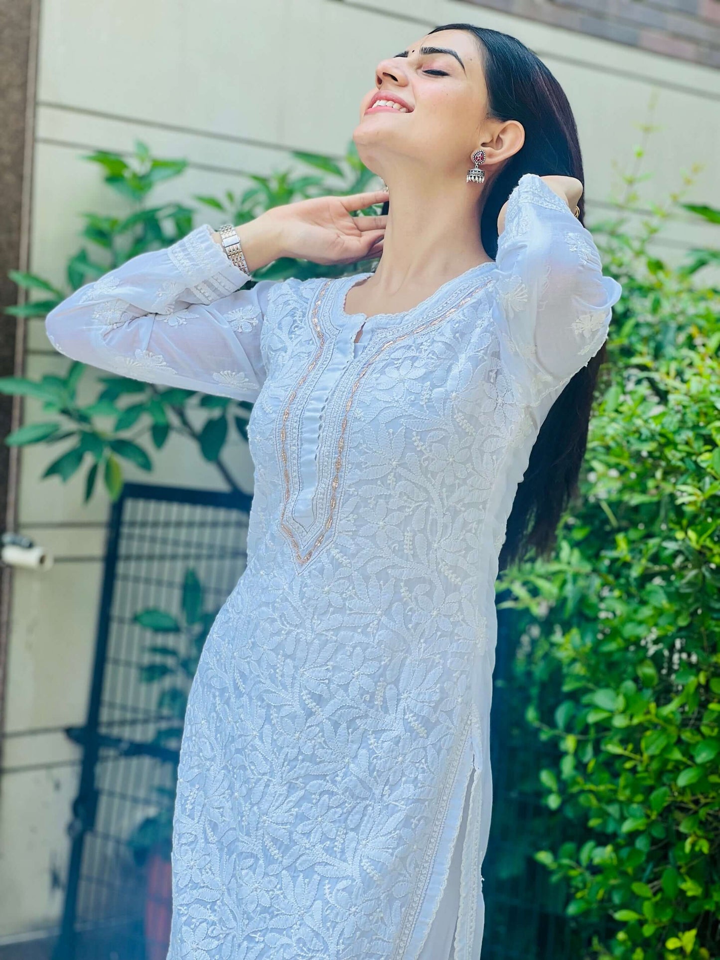 Dua Cotton Gota Patti Kurti