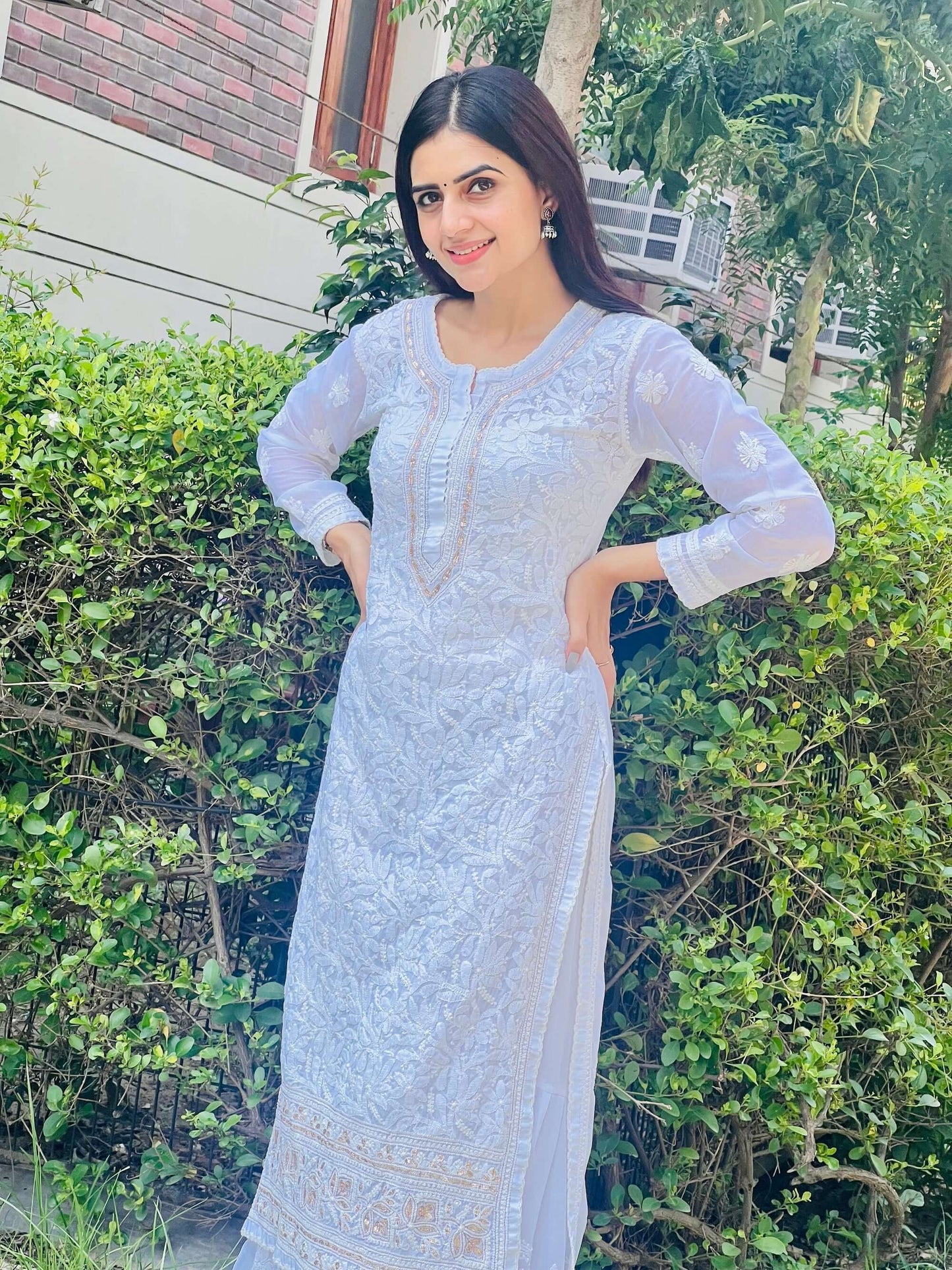 Dua Cotton Gota Patti Kurti