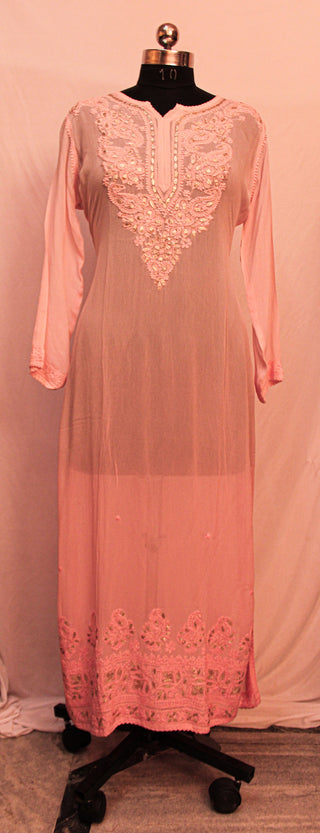 Taisha Long Viscose Kurti With Gota Patti