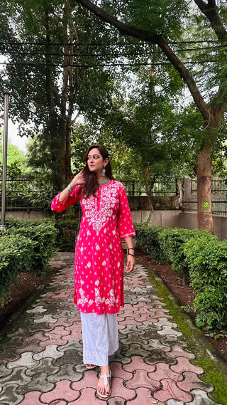 Tahira Rayon Printed Kurti