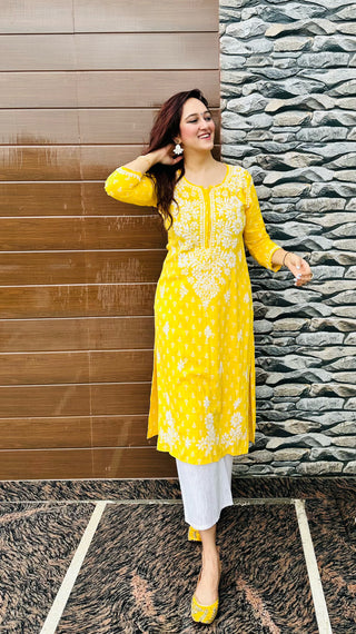 Tahira Rayon Printed Kurti