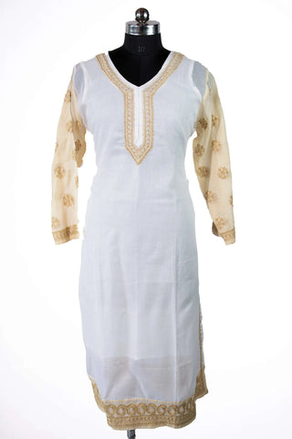 Gulnaz Cotton Chikan Kurti