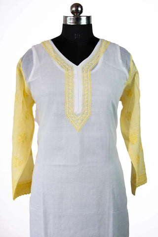 Gulnaz Cotton Chikan Kurti