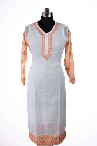 Gulnaz Cotton Chikan Kurti