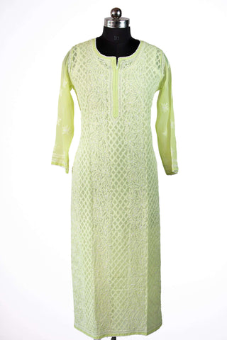 Haniya Straight Chikankari Kurti