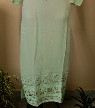 Taisha Long Viscose Kurti With Gota Patti