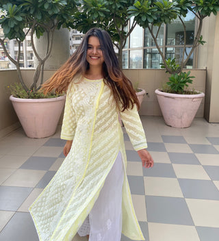 Hina Cotton Kurti With Side Buttons