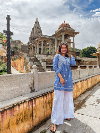 Nazm Cotton Kurti and Plazo Set