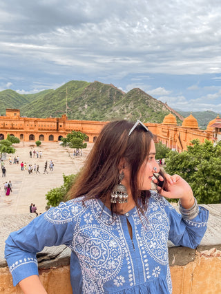 Nazm Cotton Kurti and Plazo Set