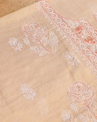 Rubab Tissue Kurta Set with Cut Glass Embroidery