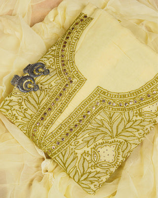 Amaara Cotton Unstitched Three Piece Suit