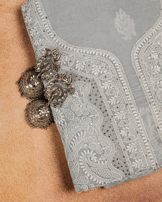 Aisha Cotton Kurti With Mukaish Work