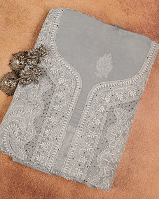 Aisha Cotton Kurti With Mukaish Work