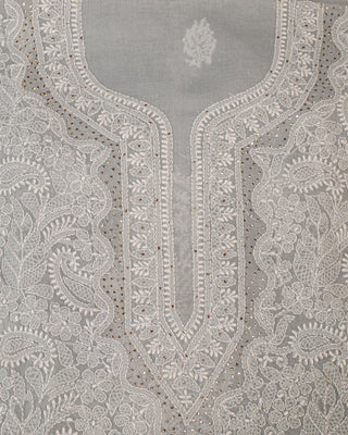 Aisha Cotton Kurti With Mukaish Work
