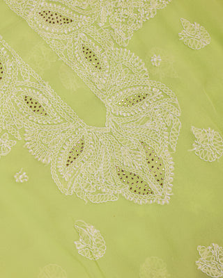 Naila Georgette Suit Set with Mukaish Work