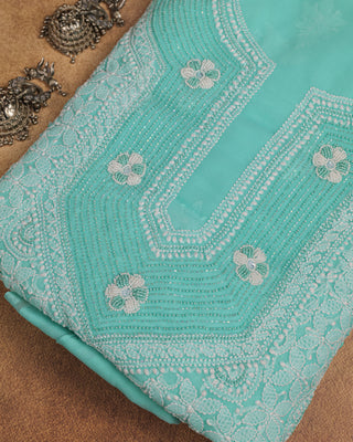 Zuhur Georgette Unstitched Three Piece Suit