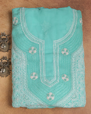 Zuhur Georgette Unstitched Three Piece Suit