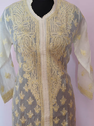Sara Pure Cotton High Neck Kurti - Exquisite Indian Ethnic Fashion