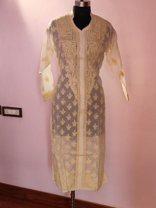 Sara Pure Cotton High Neck Kurti - Exquisite Indian Ethnic Fashion