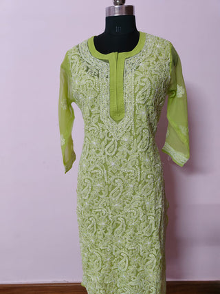 Malak Georgette Kurti with Cotton Inner - Stylish and Comfortable