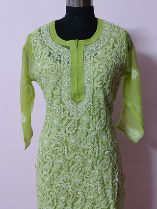 Malak Georgette Kurti with Cotton Inner - Stylish and Comfortable