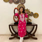 Meerab Chikankari Modal Straight Kurti - 5 Taar Lucknavi Mota Work Embroidery