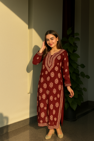 Mehroo Designer Chikankari Kurta