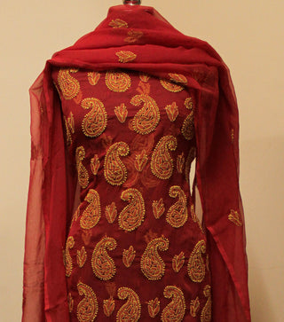 Maira Georgette Three Piece Unstitched Suit