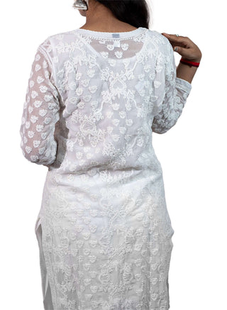 Heena Georgette Kurti With Inner