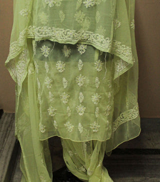 Arwa Unstitched Chikankari Three Piece Suit