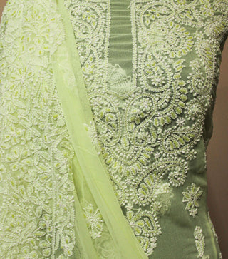Arwa Unstitched Chikankari Three Piece Suit